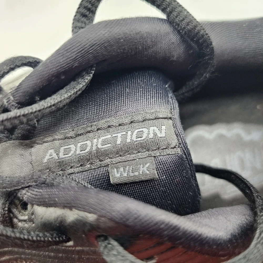Brooks Addiction Walker 2 Sneakers Women's 10 Black Leather Walking Shoes
